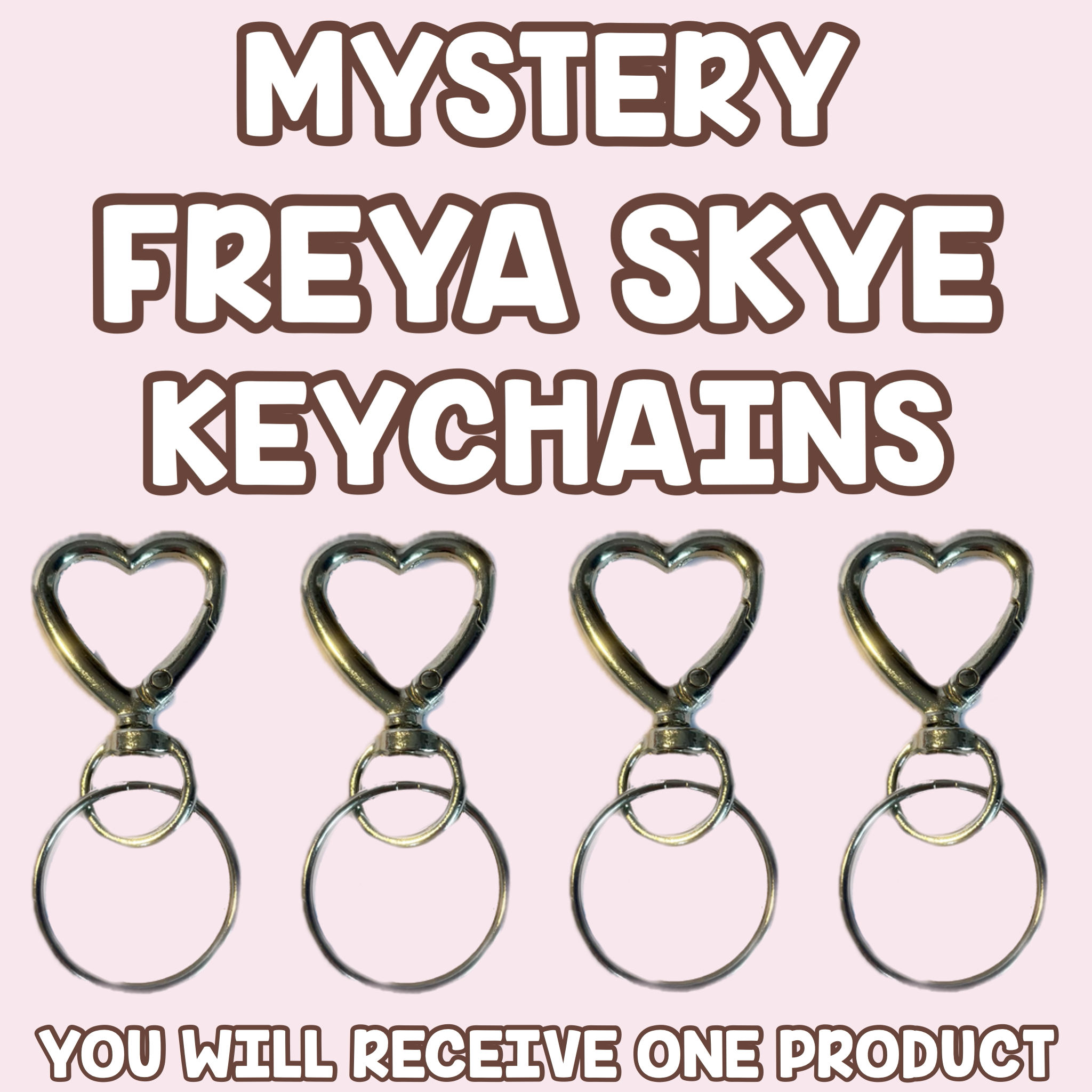 ONE MYSTERY FREYA SKYE THEMED KEYCHAIN