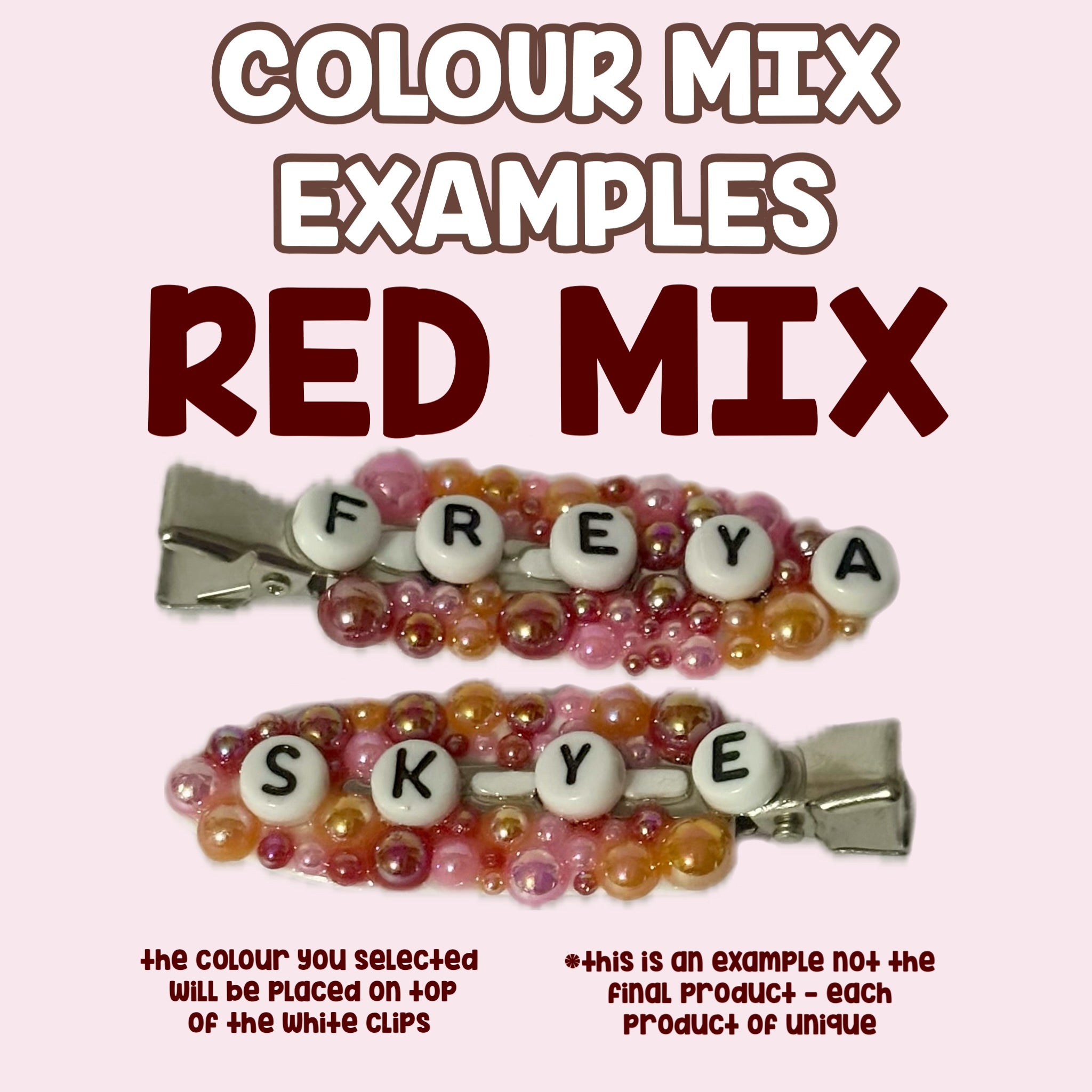 CUSTOM FREYA SKYE THEMED HAIRCLIPS