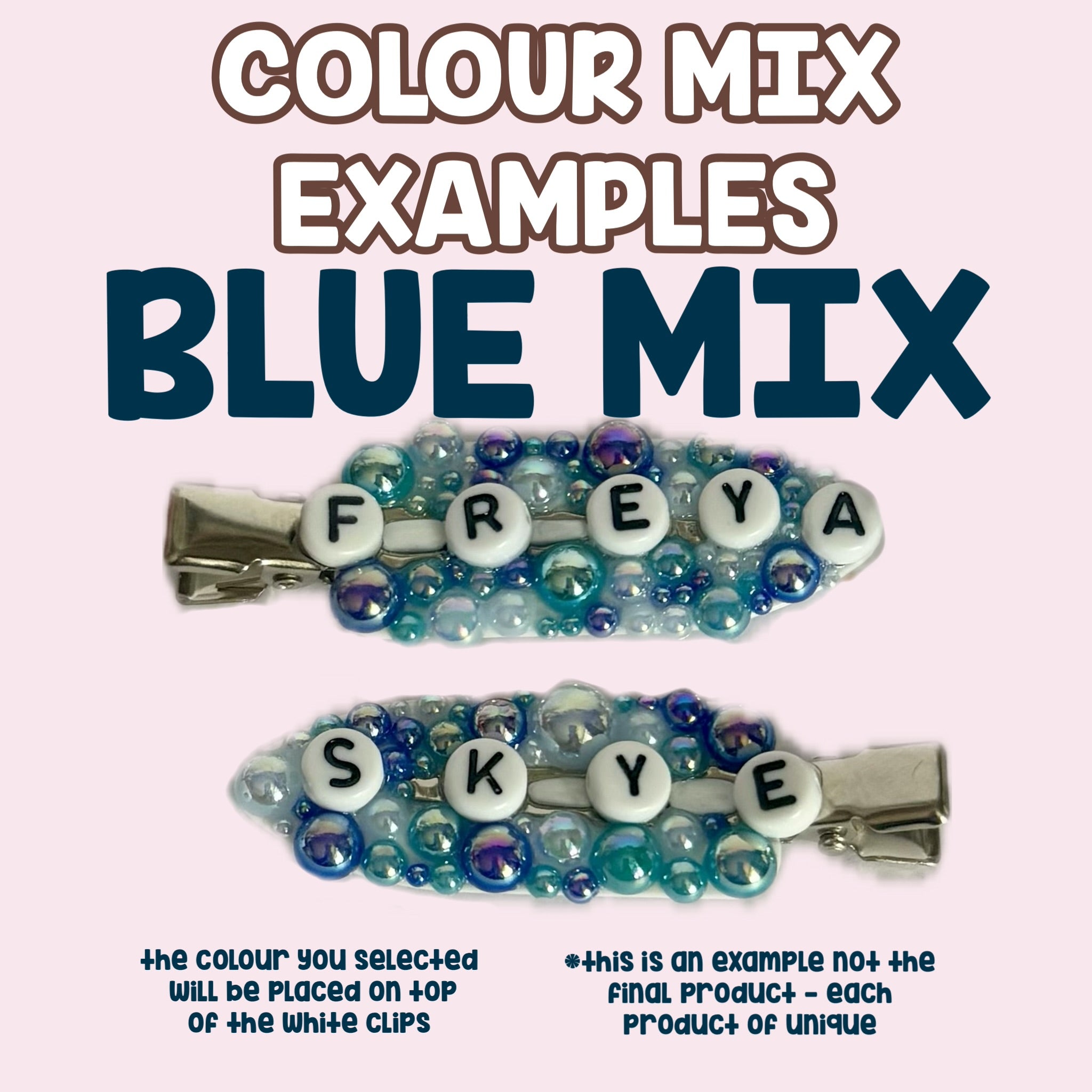 CUSTOM FREYA SKYE THEMED HAIRCLIPS
