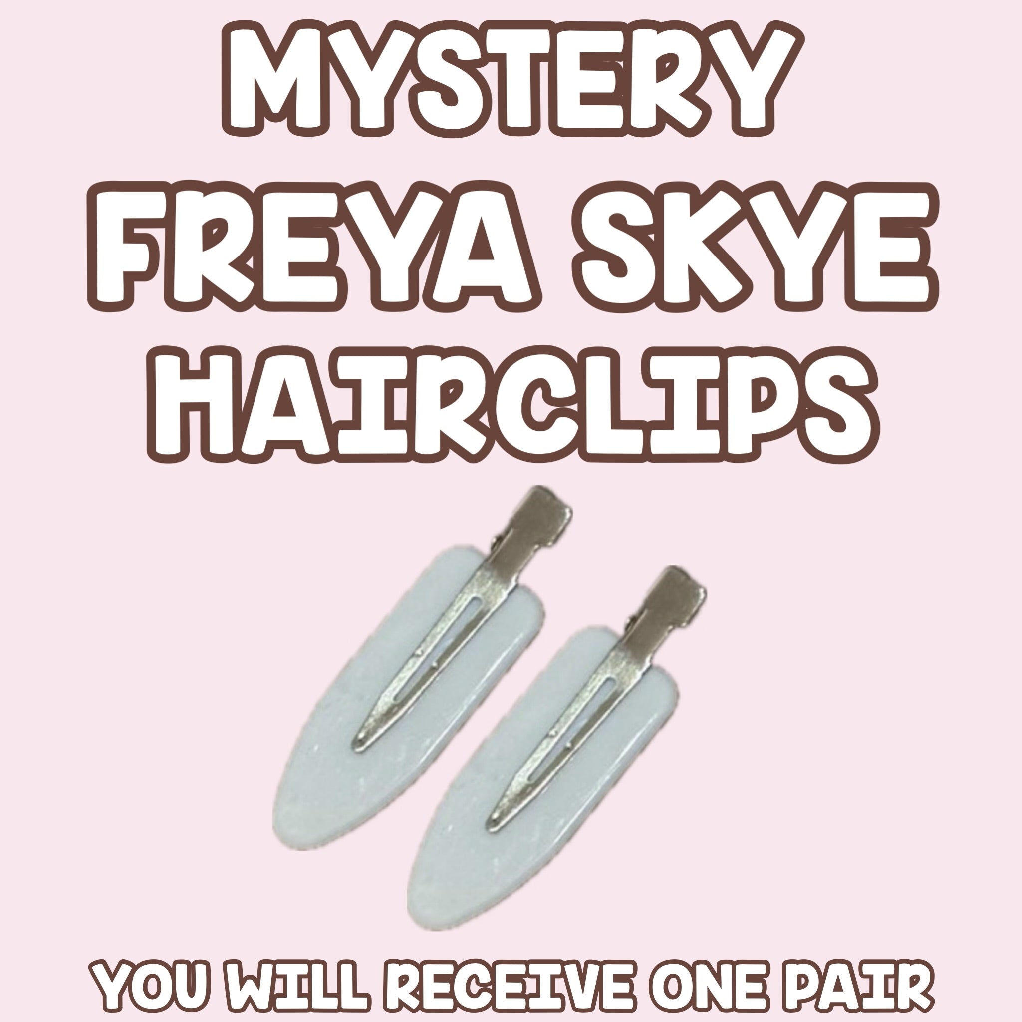 ONE SET OF MYSTERY FREYA SKYE THEMED HAIR CLIPS
